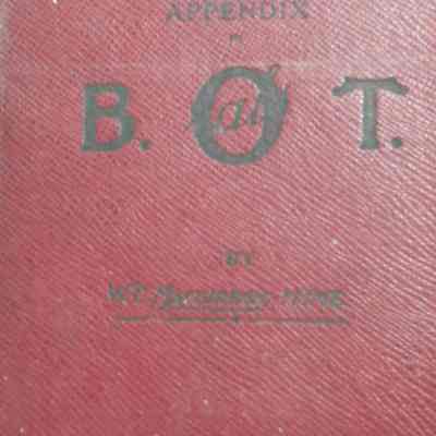 B. O. T. Appendix