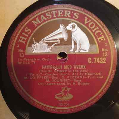 Album - 78rpm Record, Shellac - Faust - Paris Opera - 1930 - Victor C-7435 - Shas Collection (1967-) - Some Discs Only