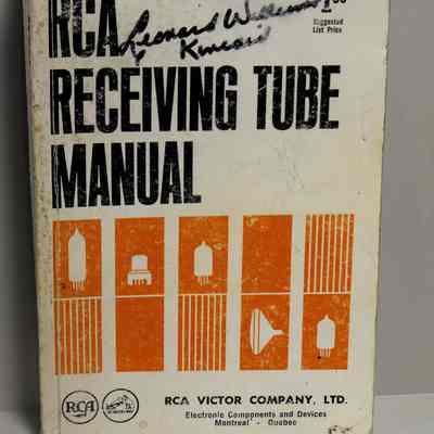 RCA receiving tube manual