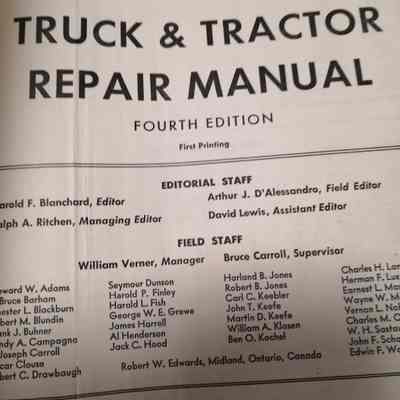 Motor's truck & tractor repair manual