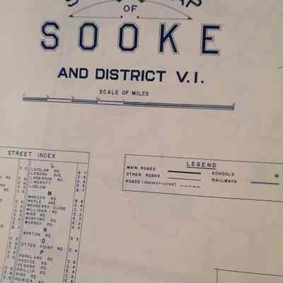 Street map of Sooke and district V. I. Map