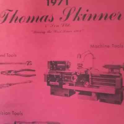 Thomas Skinner and Sons Ltd. Catalog. Tools.
