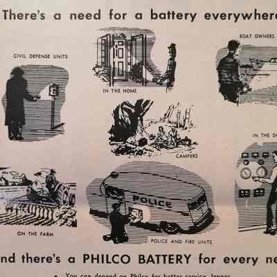 Philco battery catalogue.