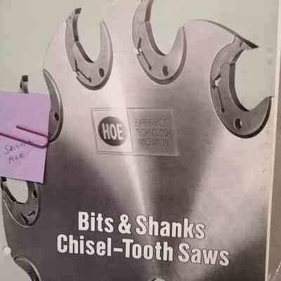 Bits and shanks. Chisel-tooth saws