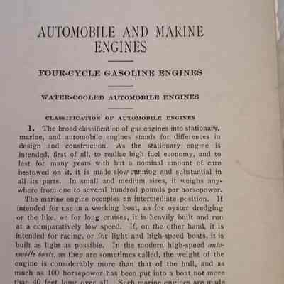 Automobile and marine engines