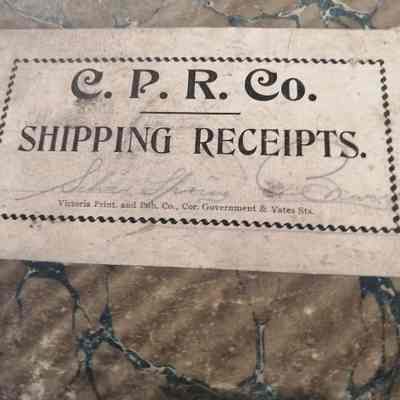 C. P. R. Co. Shipping receipts.