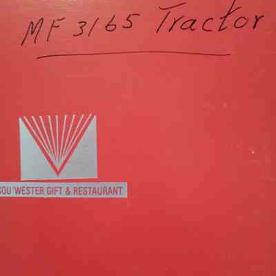 Massey-Ferguson. MF 3165 tractors. Service manual
