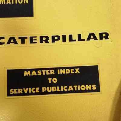 Caterpillar. Master index to service publications