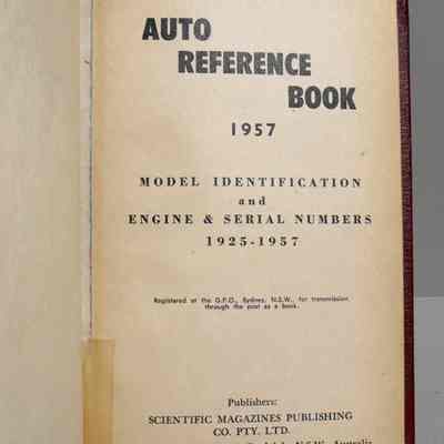 Auto reference book