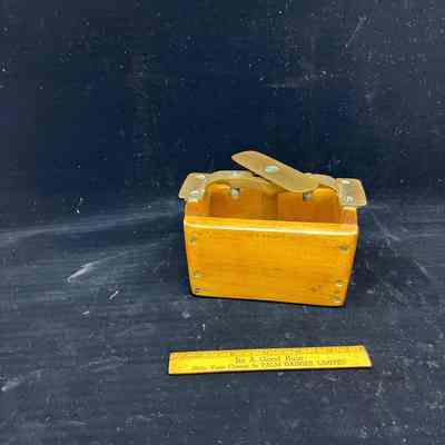 Wooden and brass butter mould