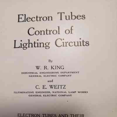 Electron tubes. Control of lighting circuits