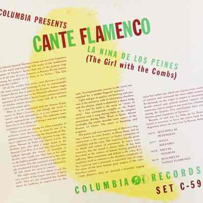 Liner - Cante Flamenco - Pastora Pavón "La Niña De Los Peines" – 1941 - Columbia C-59 - The Old Attic (2015)