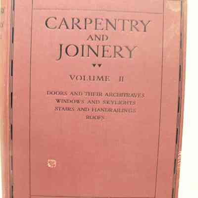 Carpentry and joinery.