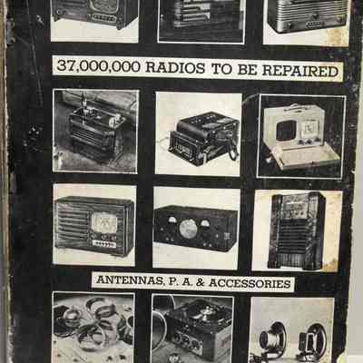 Radio servicing course. 37,000,000 radios to be repaired