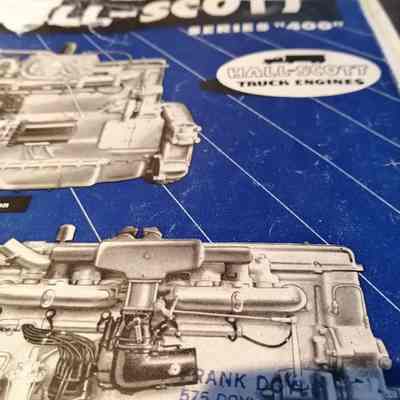 Hall-Scott truck engines. Series "400"