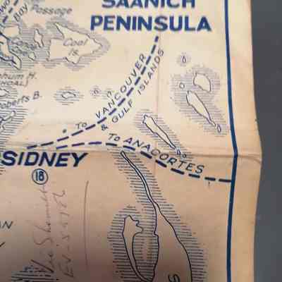 Saanich Peninsula. Map