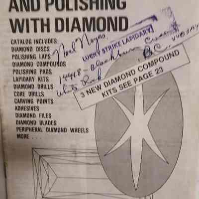 Gem cutting and polishing with diamond.