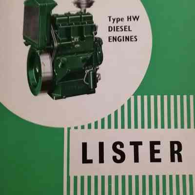 Lister. Type HW diesel engines