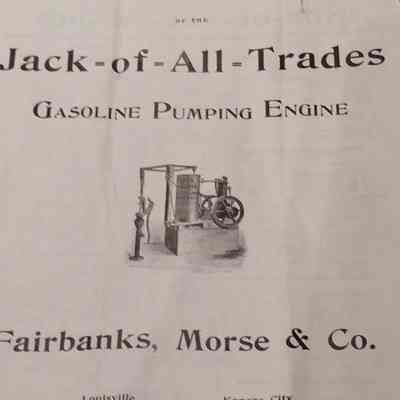 Repair list of the Jack-of-All-Trades gasoline pumping engine