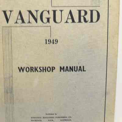 Standard Vanguard. Workshop Manual, 1949