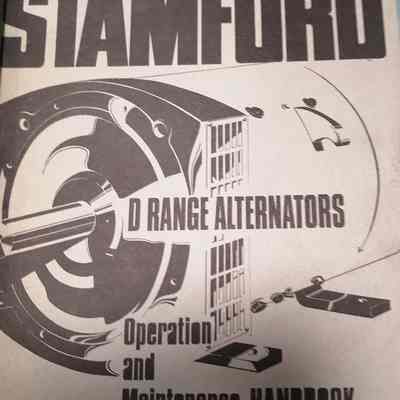 Stamford. D range alternators. Operation and maintenance handbook