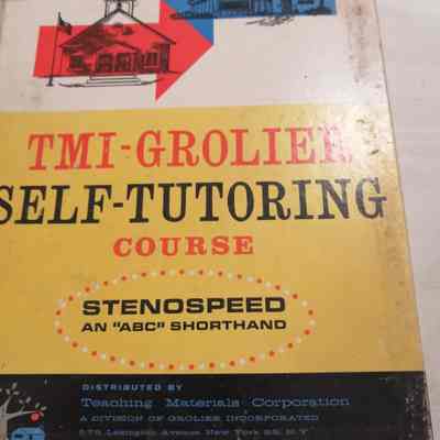 Self-tutoring courses. Stenospeed