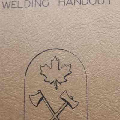 Welding handout Fleet School. HMCS Naden.