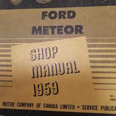 Ford Meteor shop manual 1959