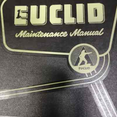 Euclid. Maintenance manual for models 1-64TD