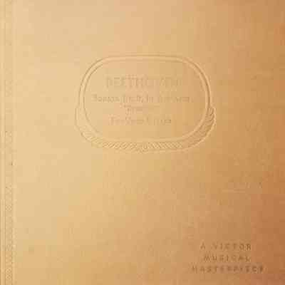 Album - 78rpm Record, Shellac - Beethoven Sonata In A Major "Kreutzer" - Hephzibah and Yehudi Menuhin - 1935 - Victor M-260 - Victoria High School Library Collection