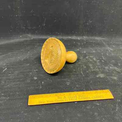 wooden butter stamp
