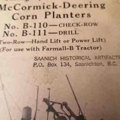 Instruction manual. Setting up and operating McCormick-Deering corn planters