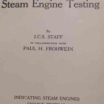 Steam engine testing