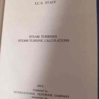 Steam-turbine calculations