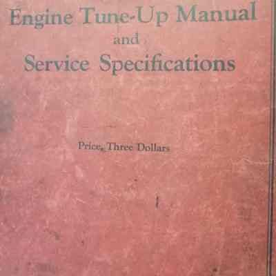 Engine tune-up and service specifications