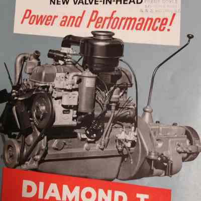 New valve-in-head power and performance! Diamond T hi-output super-service engines.