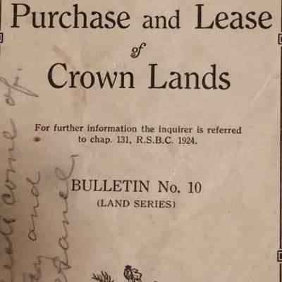 Purchase and lease of crown lands