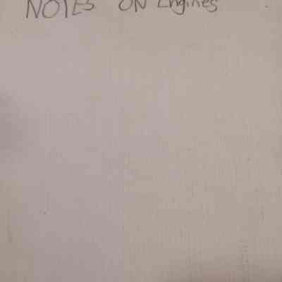 Notes on engines