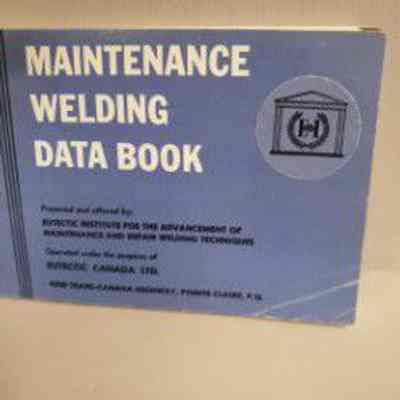 Maintenance welding data book