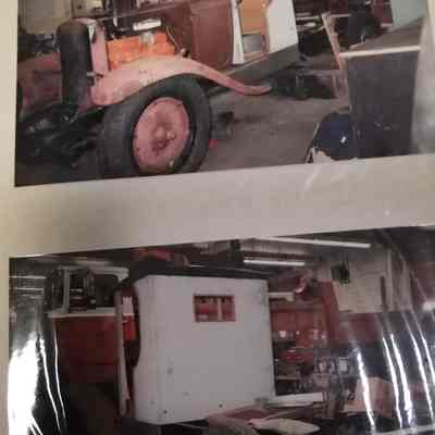 Renovation of snow removal vehicle. Photograph album.