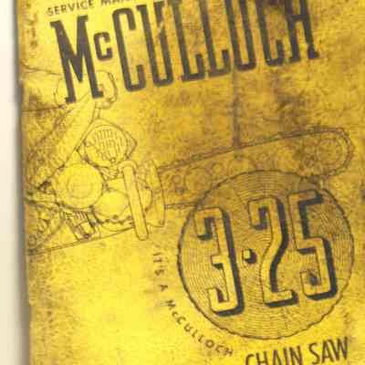 McCulloch service manual