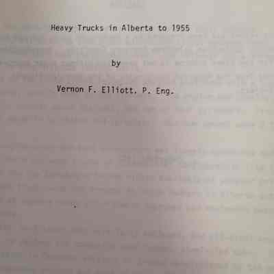 Heavy trucks in Alberta to 1955