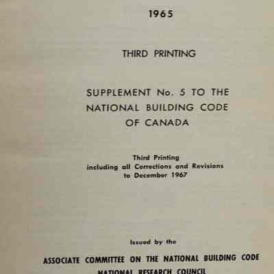 Residential standards. Canada.