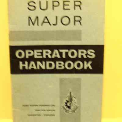 Super Major. Operator's handbook