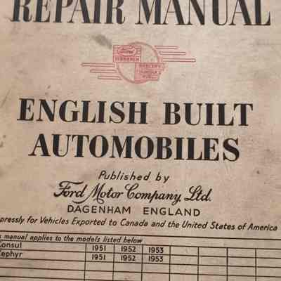 Master repair manual : English built automobiles