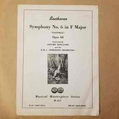 Beethoven Symphony No 6 in F Major 'Pastoral' Opus 68 - Insert