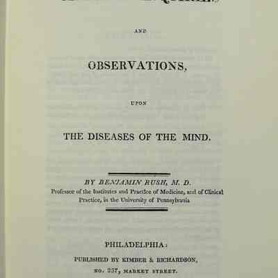 Medical inquiries and observations upon the diseases of the mind