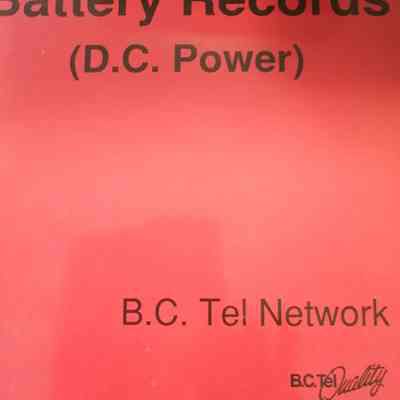 Battery records (D.C. power)