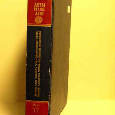 ASTM standard. Petroleum products - fuels, solvents, engine tests, lubricating oils, cutting oils, grease.