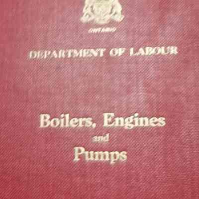 Boilers, engines and pumps.